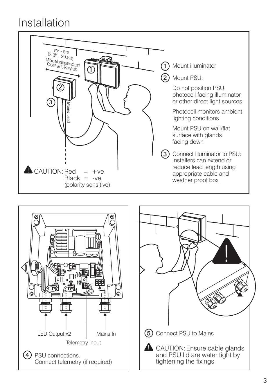 Installation | Raytec HYBRID 100 User Manual | Page 3 / 12