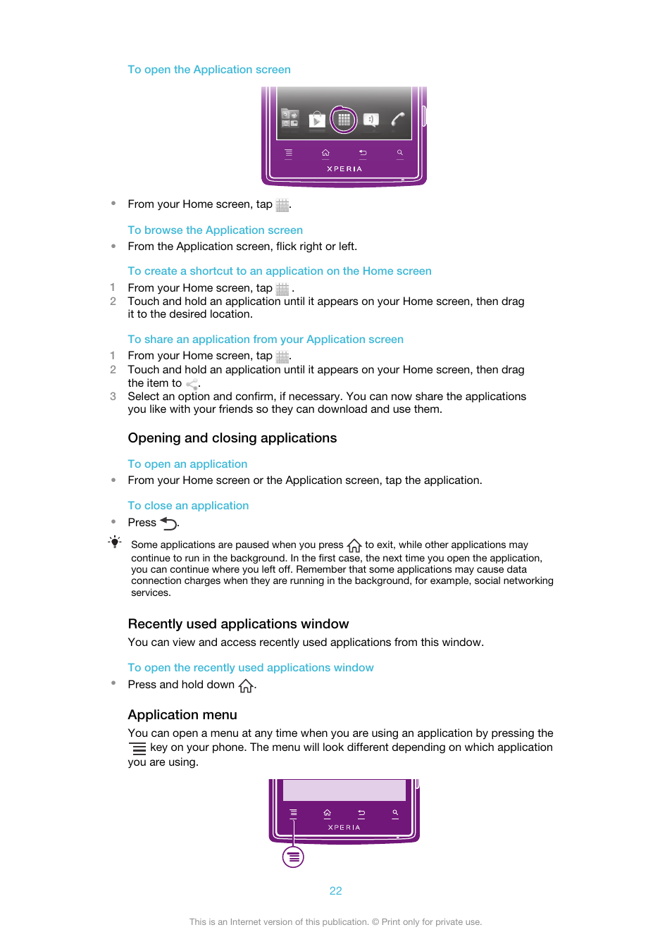 Sony Ericsson Xperia™ ion HSPA(LT28H) User Manual | Page 22 / 148