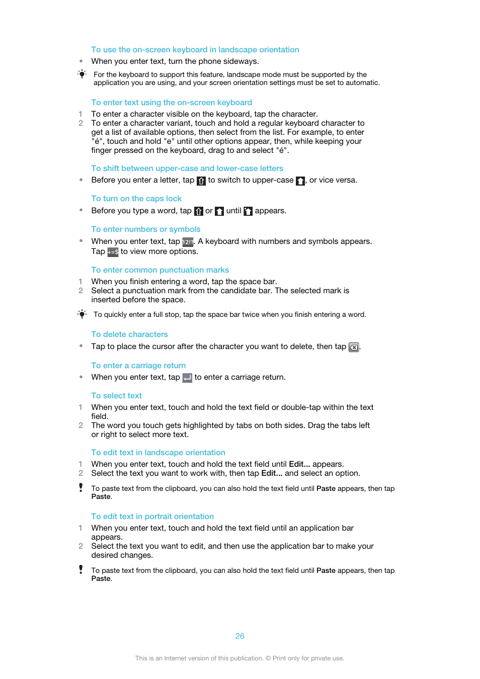 Sony Ericsson Xperia™ ion HSPA(LT28H) User Manual | Page 26 / 148