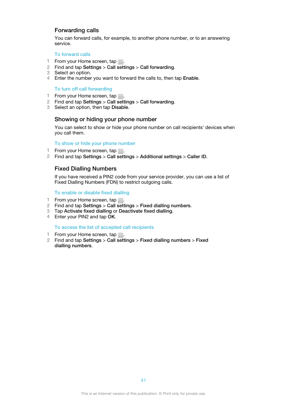 Sony Ericsson Xperia™ ion HSPA(LT28H) User Manual | Page 41 / 148