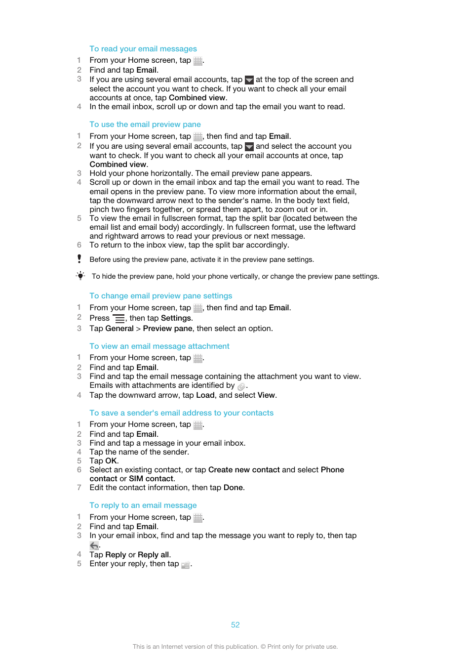 Sony Ericsson Xperia™ ion HSPA(LT28H) User Manual | Page 52 / 148