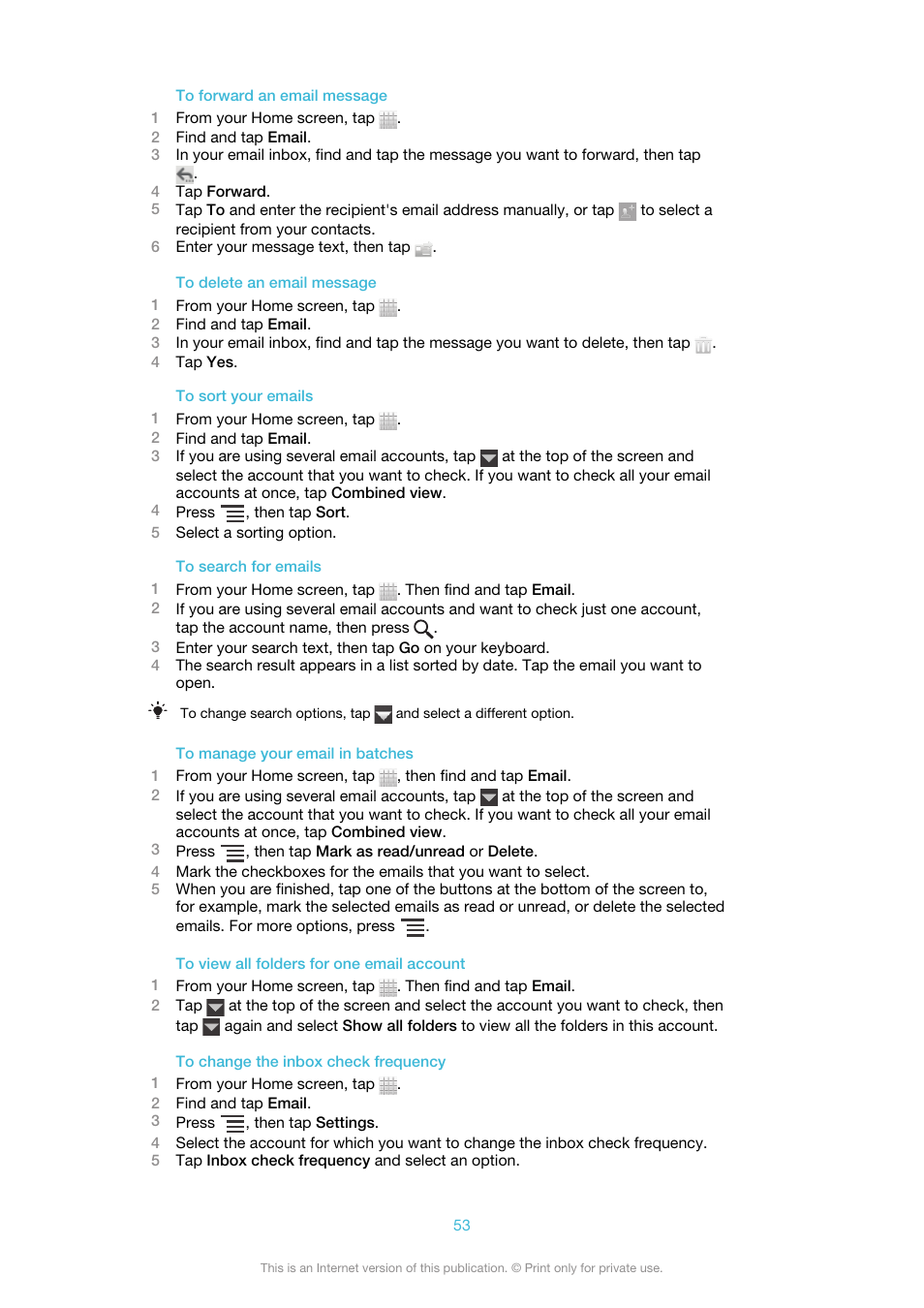 Sony Ericsson Xperia™ ion HSPA(LT28H) User Manual | Page 53 / 148