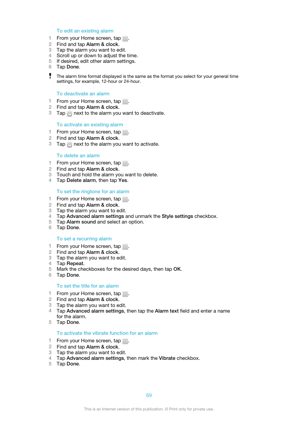 Sony Ericsson Xperia™ ion HSPA(LT28H) User Manual | Page 69 / 148
