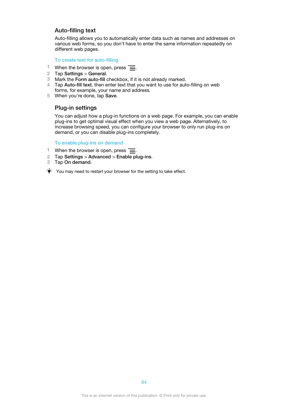 Sony Ericsson Xperia™ ion HSPA(LT28H) User Manual | Page 84 / 148