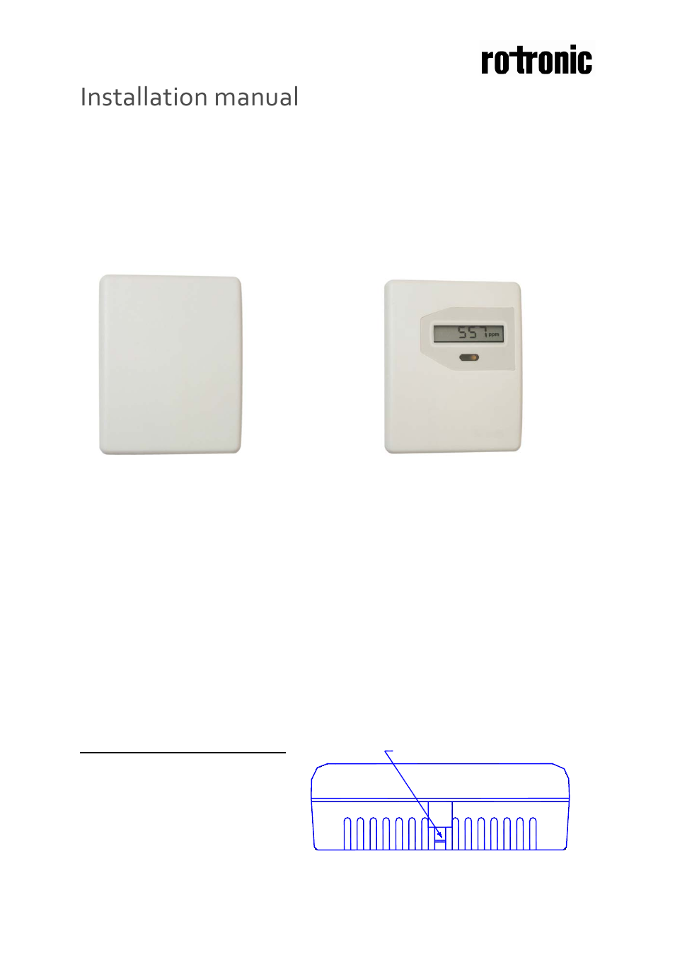 ROTRONIC CF3-W-EU User Manual | 4 pages