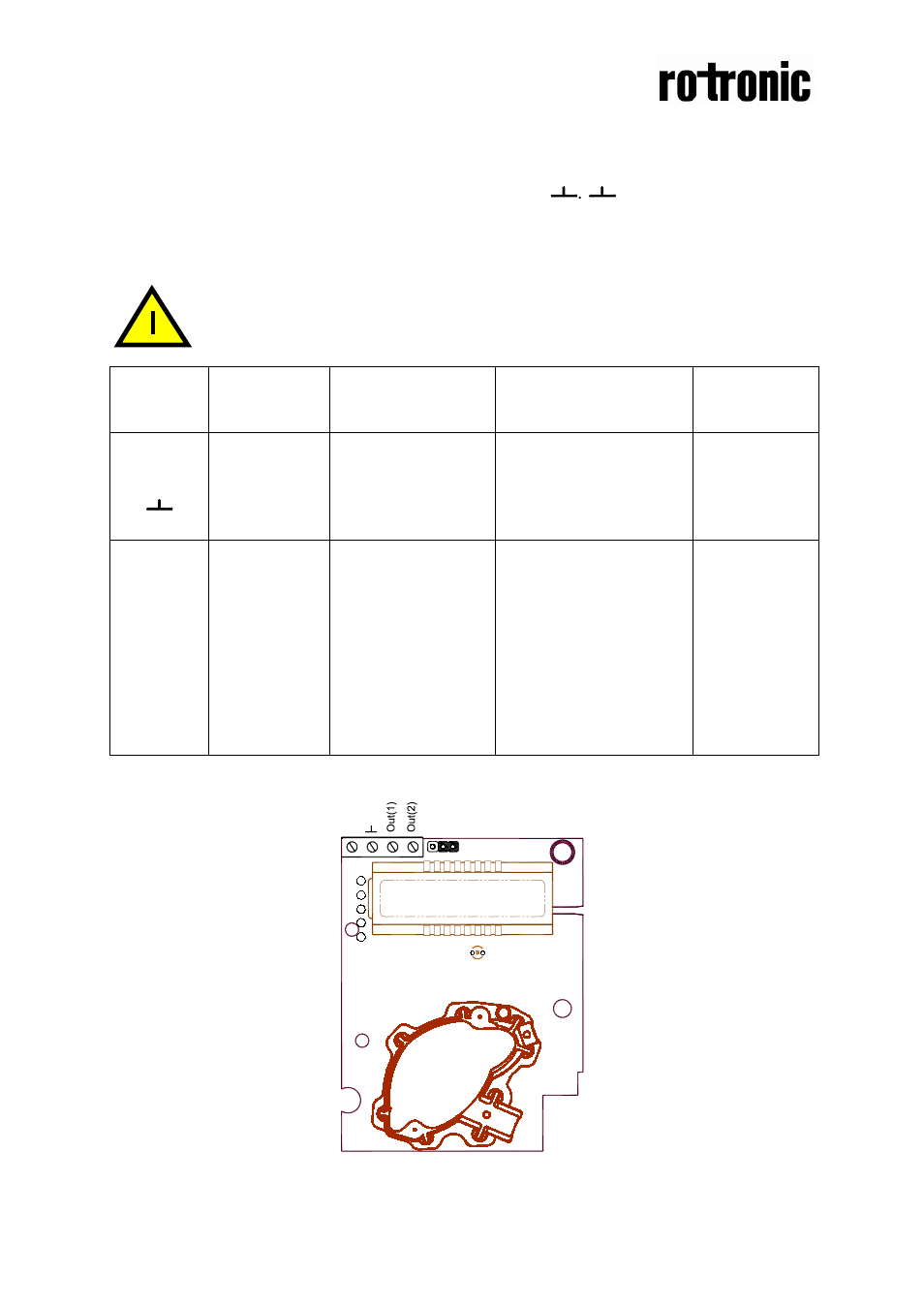 Electrical connections | ROTRONIC CF3-W-EU User Manual | Page 2 / 4