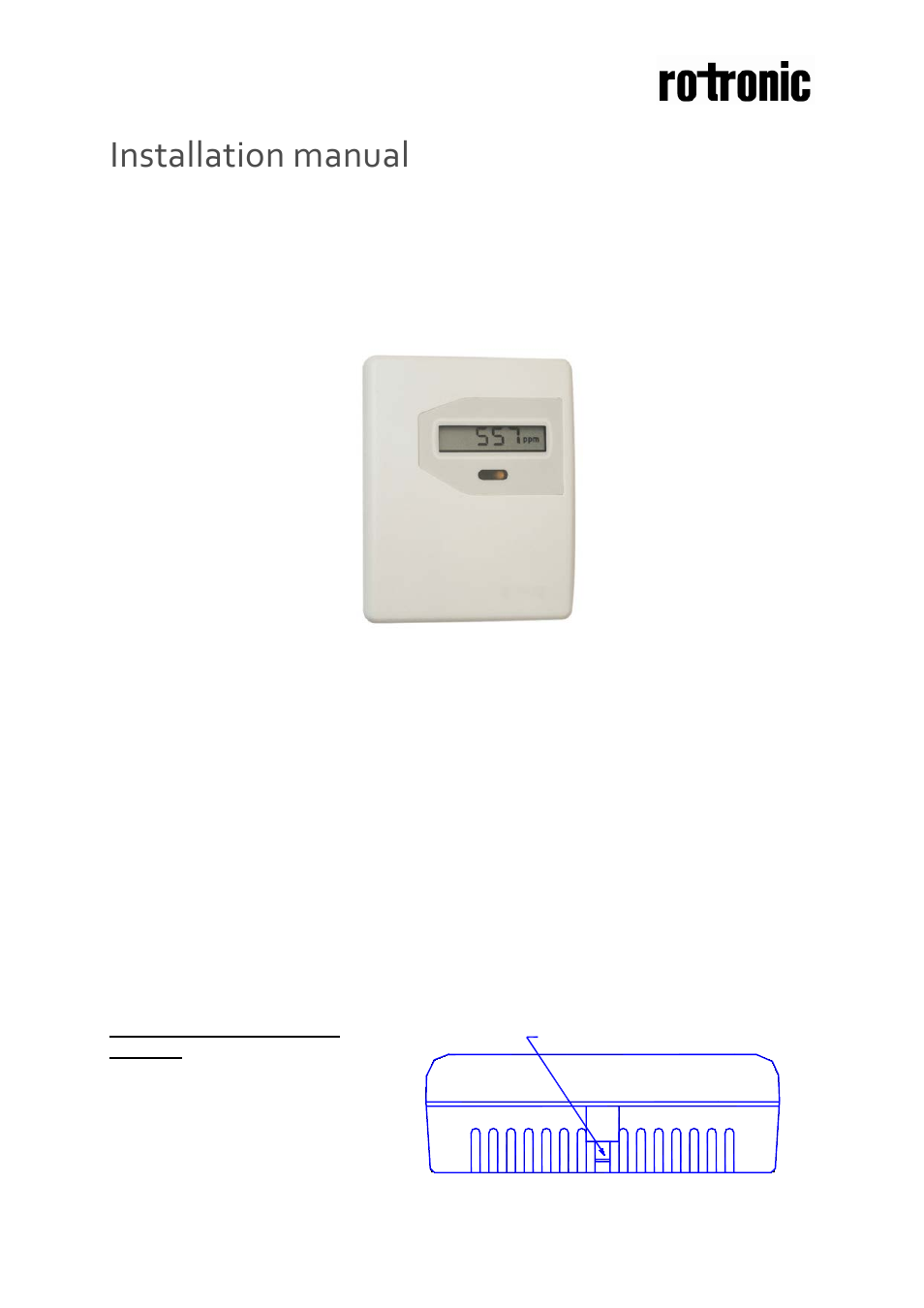 ROTRONIC CF3-W-EU-FLI User Manual | 4 pages