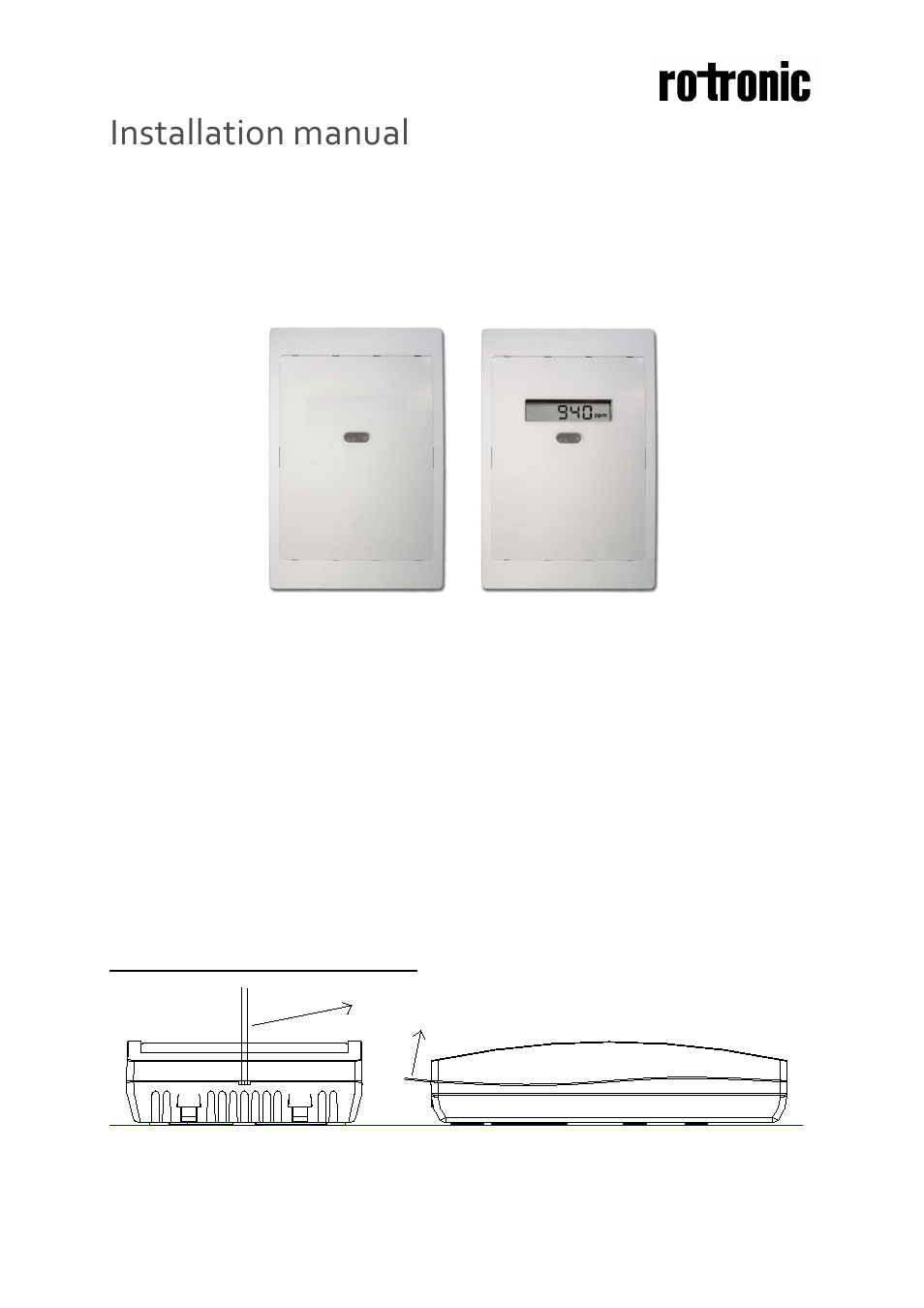 ROTRONIC CF3-W-US User Manual | 4 pages