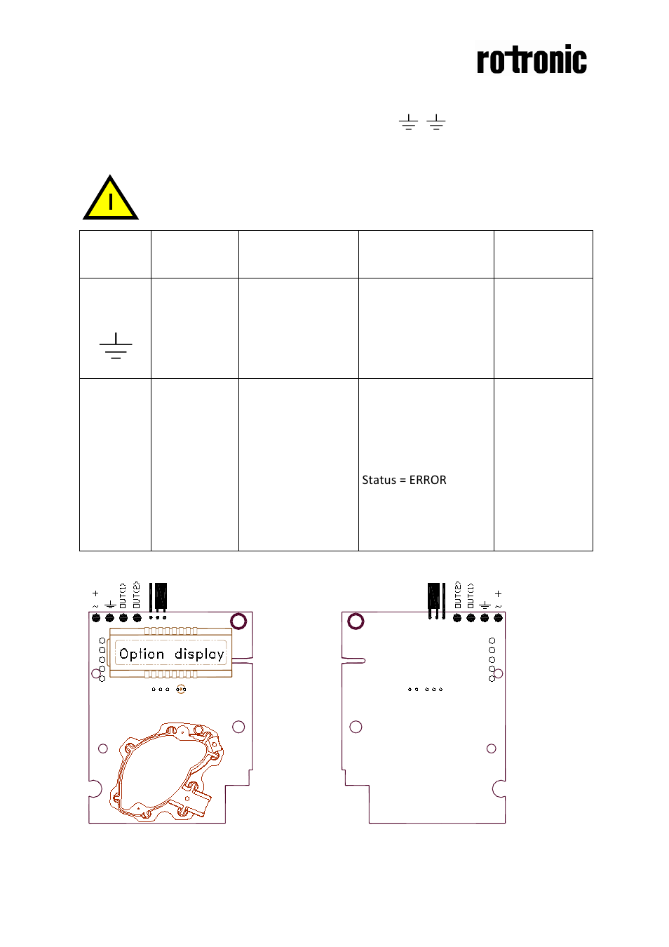 Electrical connections | ROTRONIC CF3-W-US User Manual | Page 3 / 4