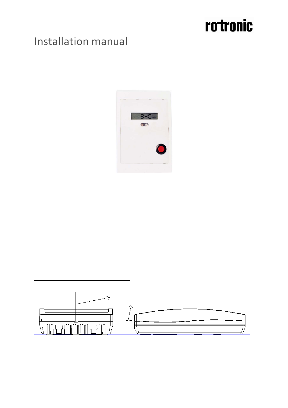 ROTRONIC CF3-W-US-FLI User Manual | 4 pages