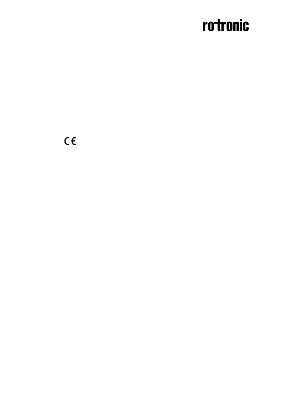 ROTRONIC CF5 User Manual | Page 7 / 7