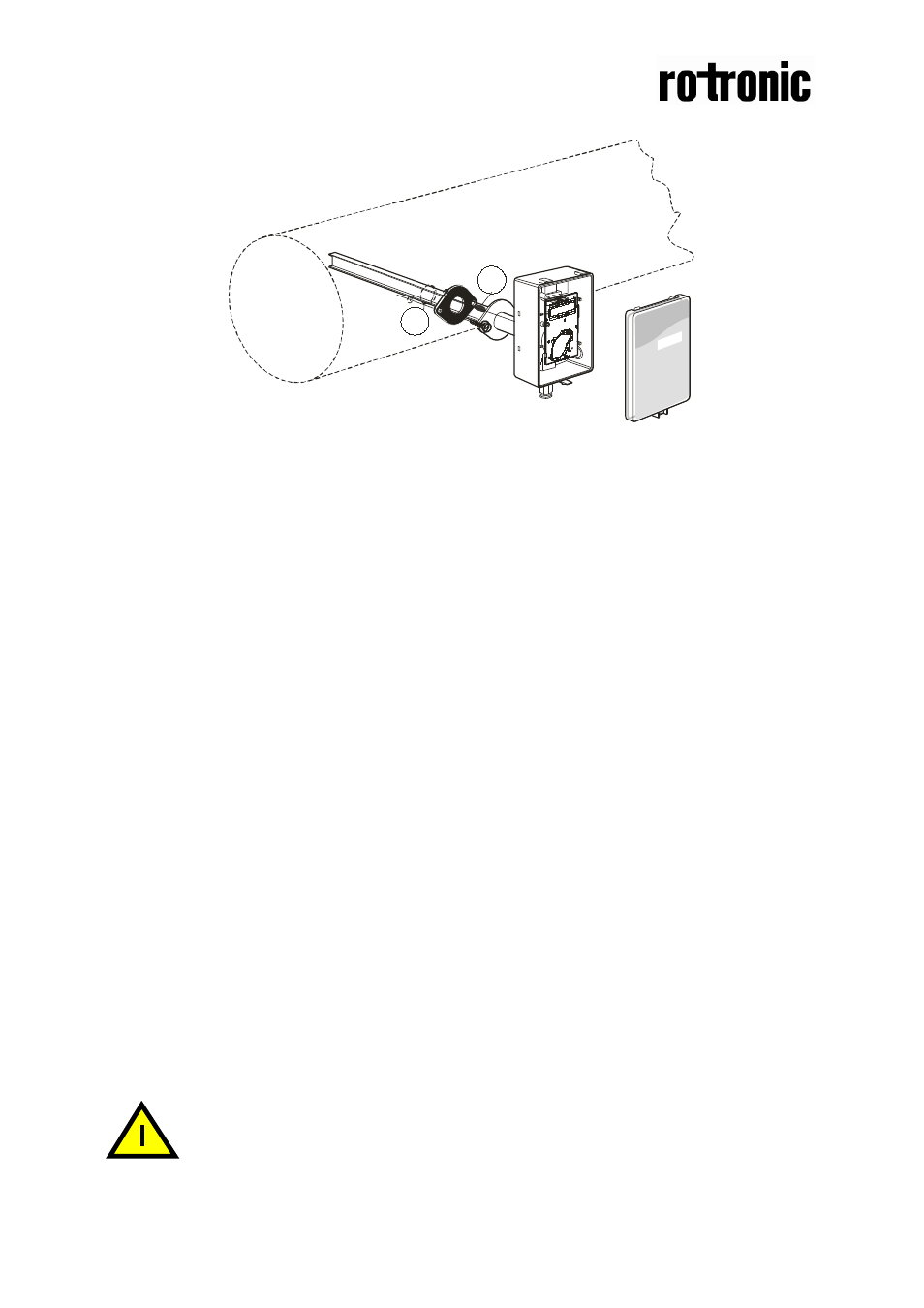 Mounting of cf5-d on to the duct, Mounting instruction | ROTRONIC CF5-D User Manual | Page 2 / 4