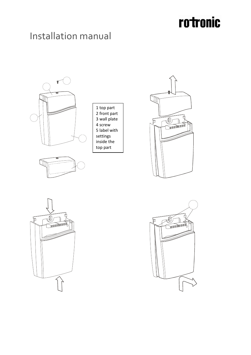 ROTRONIC CF5-W User Manual | 4 pages