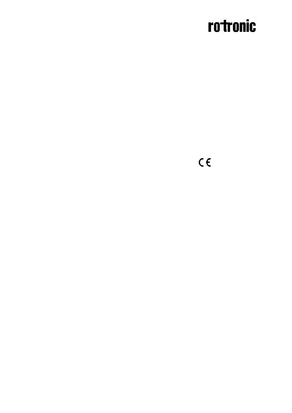 ROTRONIC CF8-D/W-IN User Manual | Page 6 / 6