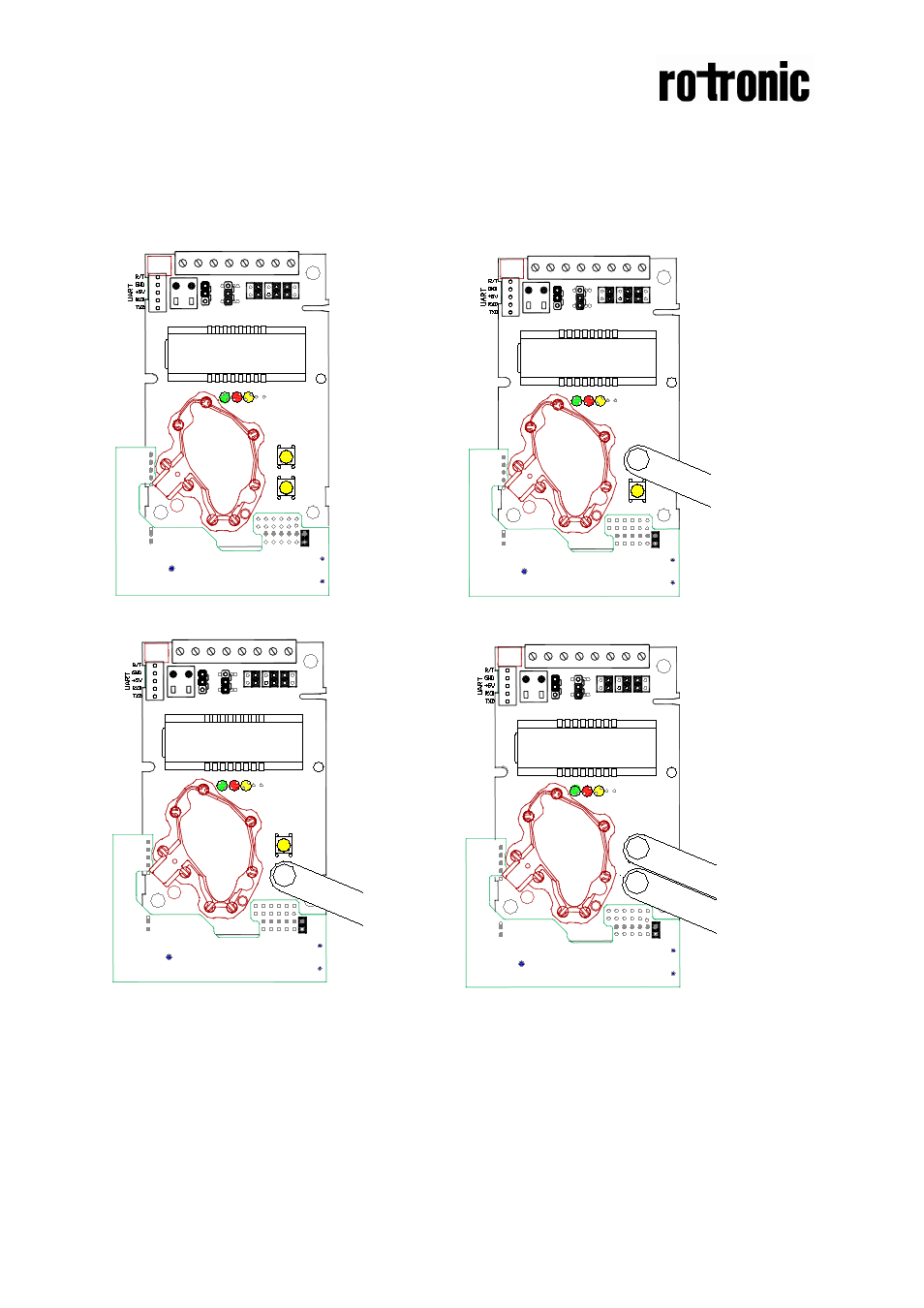 Push button operation for cf8-w-disp-co, Display modes | ROTRONIC CF8-W-Disp-CO User Manual | Page 6 / 16
