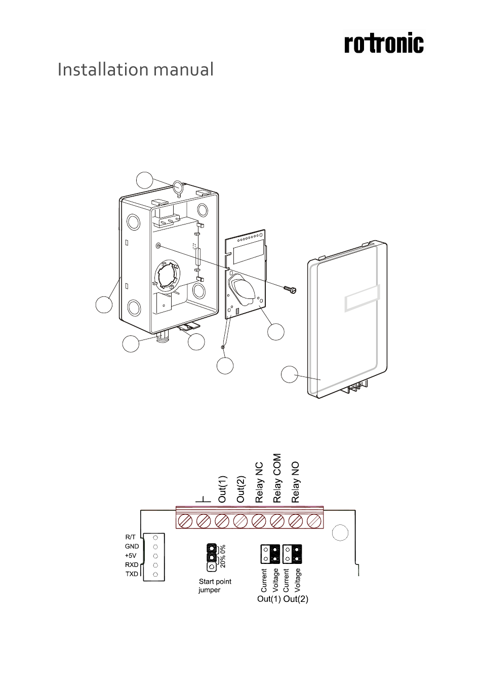 ROTRONIC CF8-W-Disp-GH User Manual | 4 pages