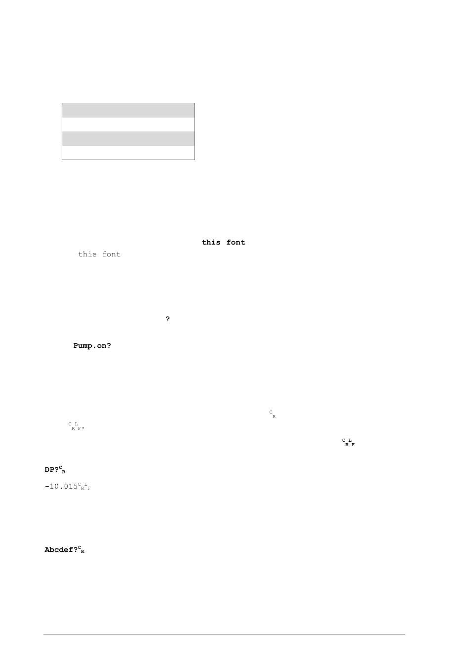 Communication settings, Command syntax, 2 communication settings | 3 command syntax, General use, Termination characters | ROTRONIC MBW 473 User Manual | Page 40 / 53