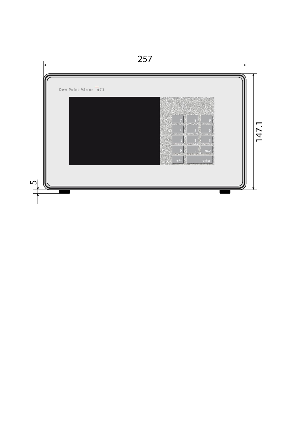 Front view | ROTRONIC MBW 473 User Manual | Page 52 / 53