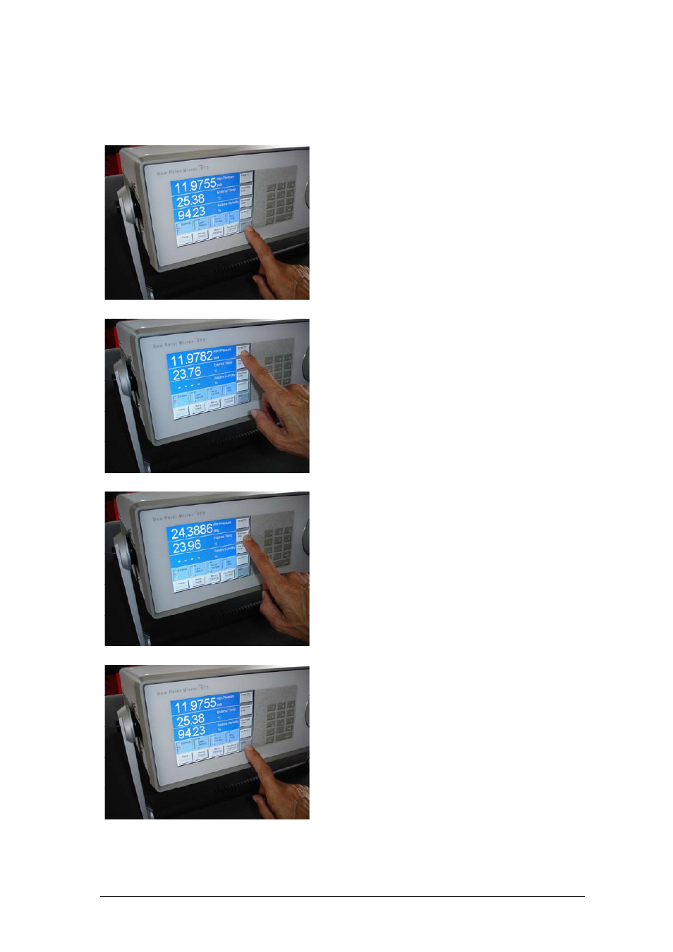 Selecting units | ROTRONIC MBW 973 User Manual | Page 12 / 42