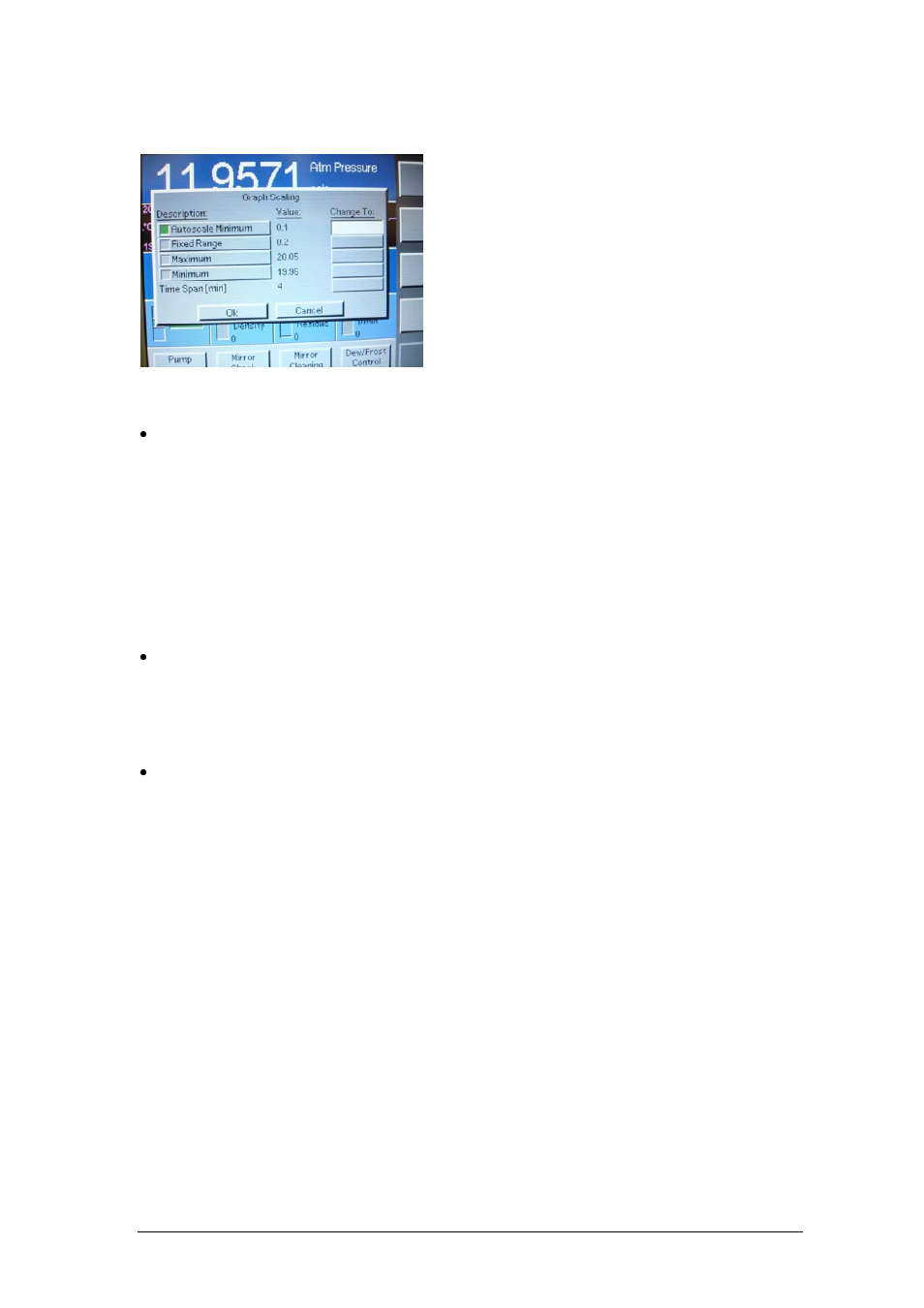 Scaling, Autoscale, Fixed range | Maximum / minimum | ROTRONIC MBW 973 User Manual | Page 18 / 42