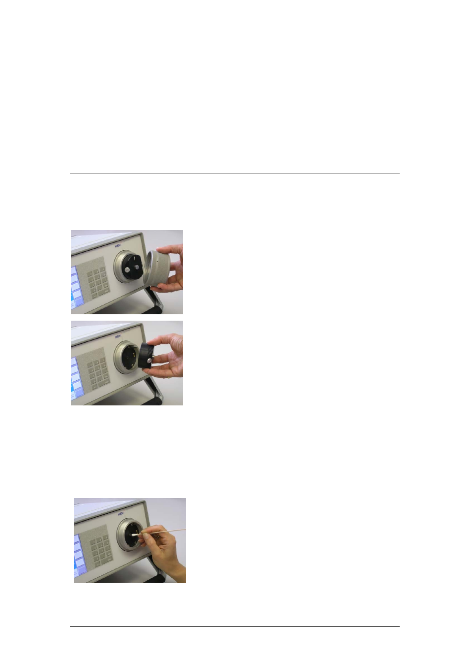 Maintenance, Mirror cleaning, Removing the head cover screw or retaining bar | Inspecting / cleaning the mirror, The maintenance, Mirror cleaning an, R to mirror cleaning on | ROTRONIC MBW 973 User Manual | Page 41 / 42