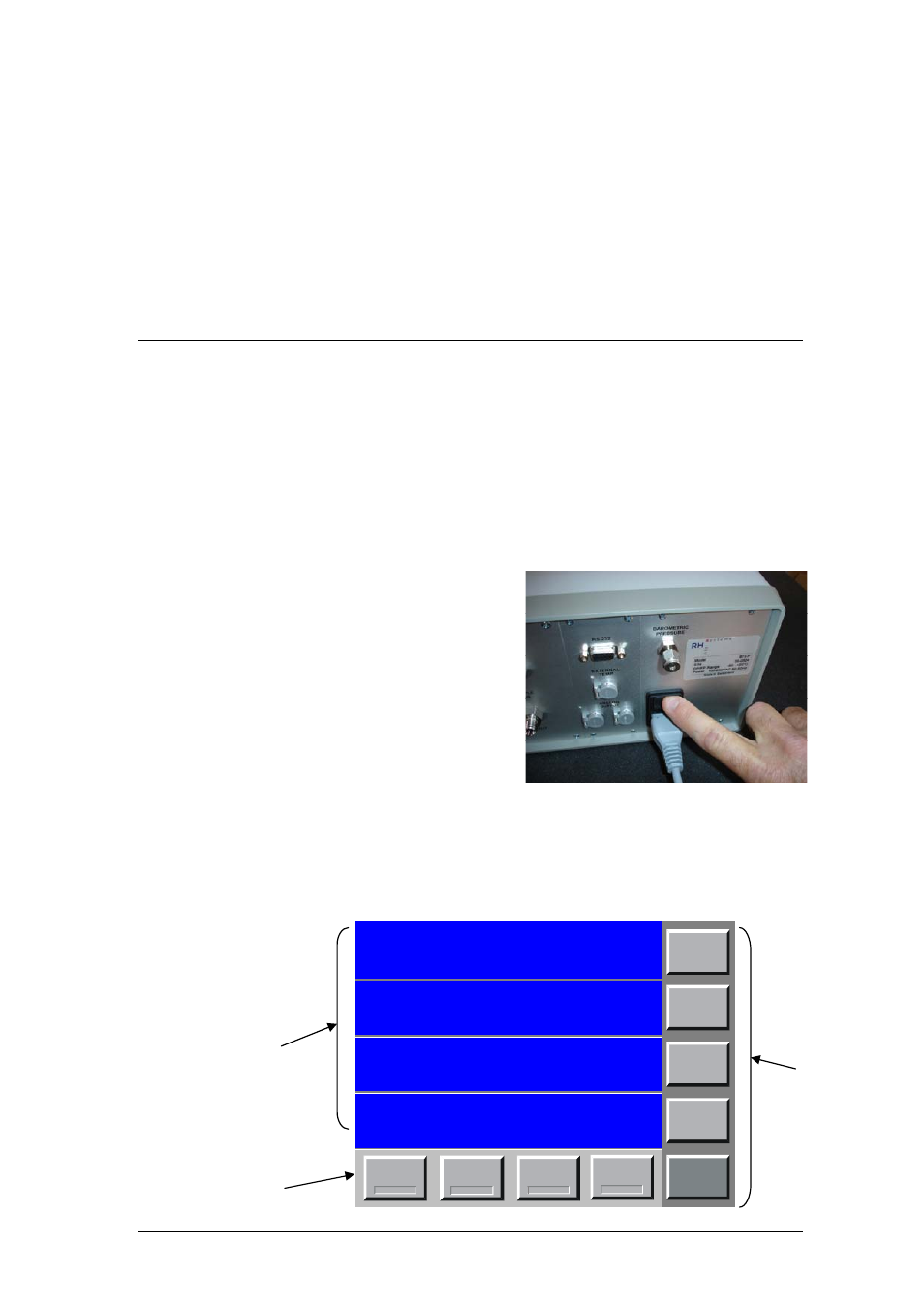 Operation, Getting started, Turning the 973 on and off | What you see, Getting started se, From there | ROTRONIC MBW 973 User Manual | Page 7 / 42