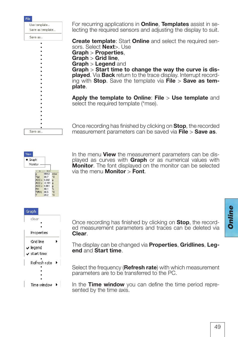 Online | ROTRONIC LOG-HC2 Universal Datalogger User Manual | Page 49 / 60