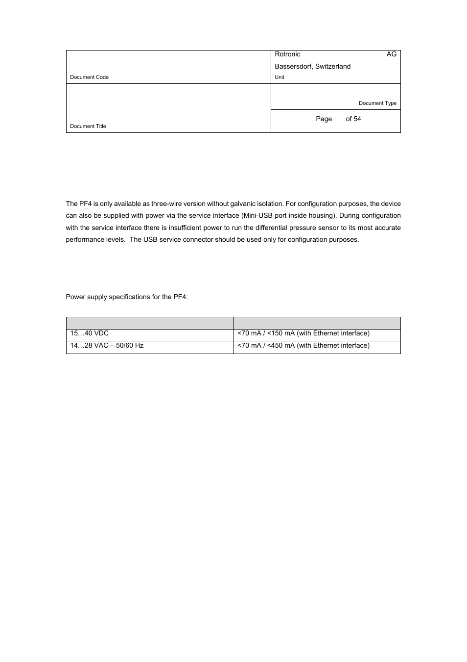E-m-pf4-v1_00, 3general description | ROTRONIC PF4 User Manual | Page 6 / 54
