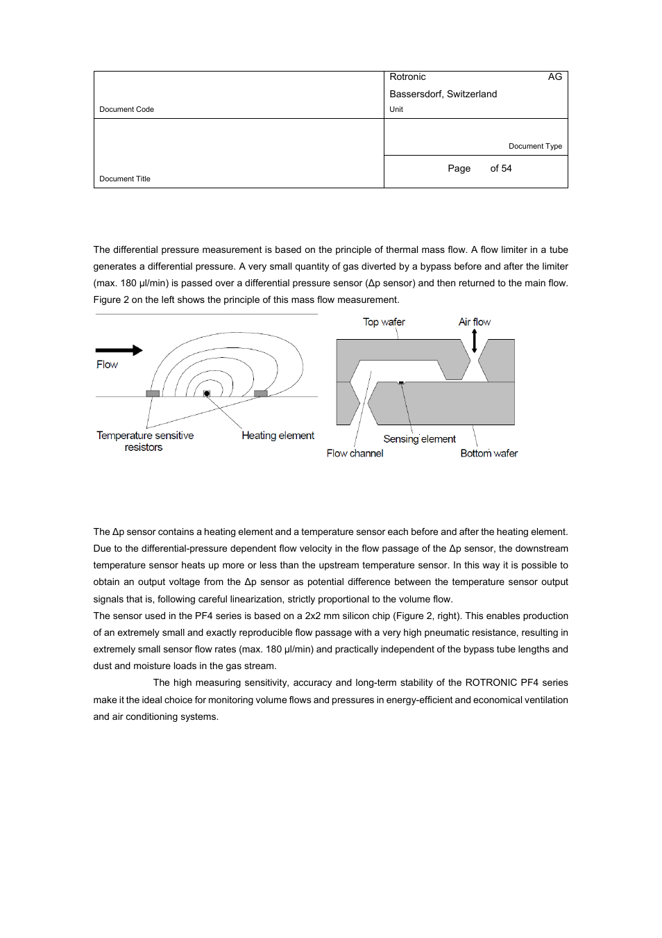 E-m-pf4-v1_00, 2 differential pressure measurement | ROTRONIC PF4 User Manual | Page 7 / 54