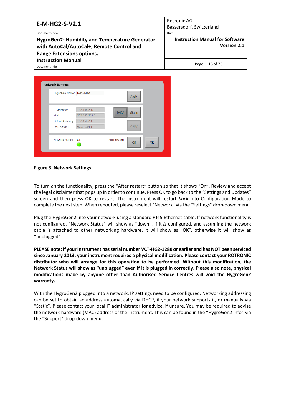 E-m-hg2-s-v2.1 | ROTRONIC Hygrogen2 User Manual | Page 19 / 75
