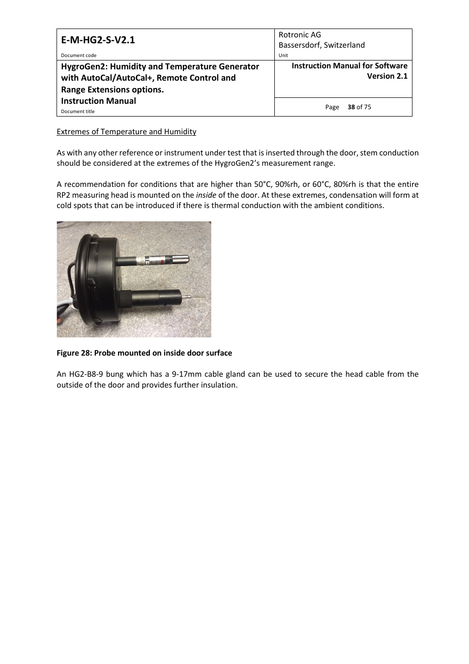 Section 4.3, E-m-hg2-s-v2.1 | ROTRONIC Hygrogen2 User Manual | Page 42 / 75