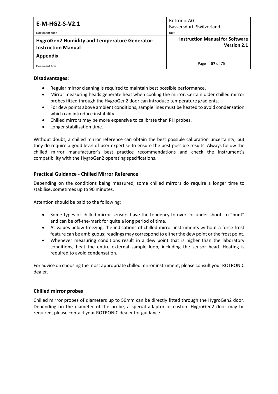 E-m-hg2-s-v2.1 | ROTRONIC Hygrogen2 User Manual | Page 61 / 75