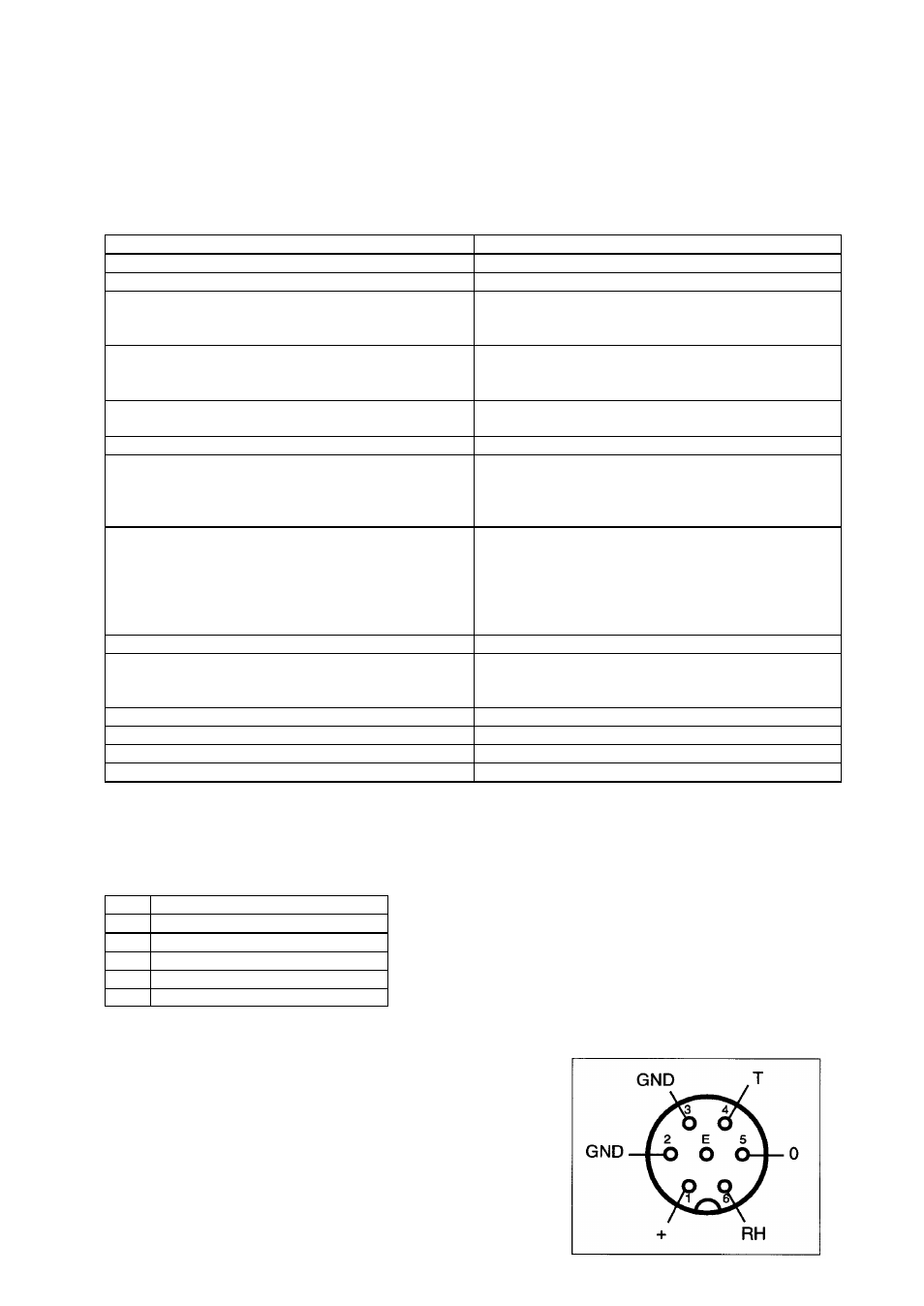 Accessoires et pièces de rechange, Caractéristiques techniques série mp 100a | ROTRONIC MP100A User Manual | Page 12 / 20