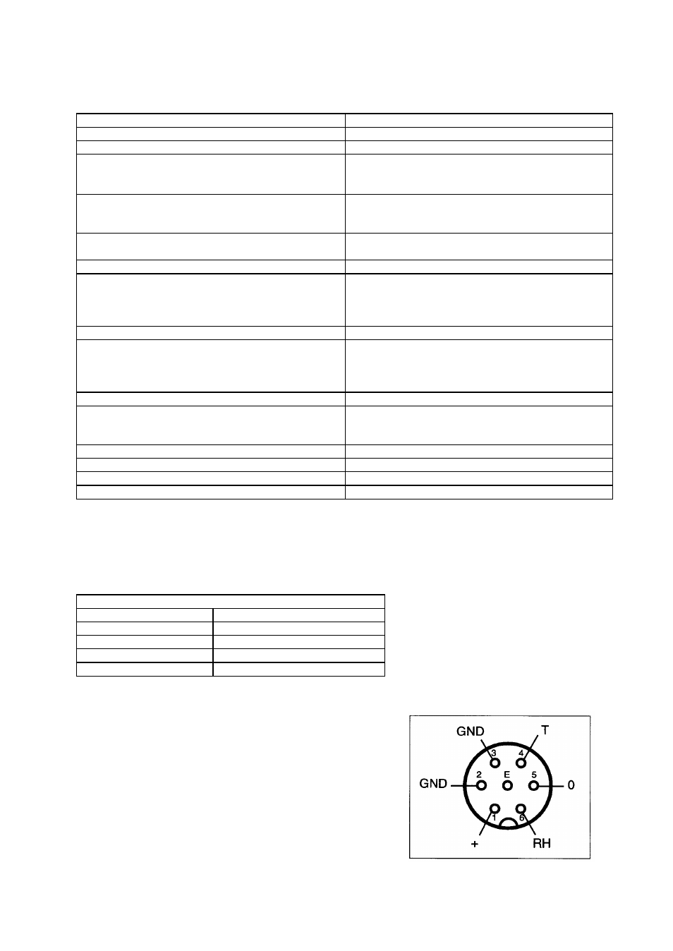 Technische daten typenreihe mp 100a | ROTRONIC MP100A User Manual | Page 6 / 20