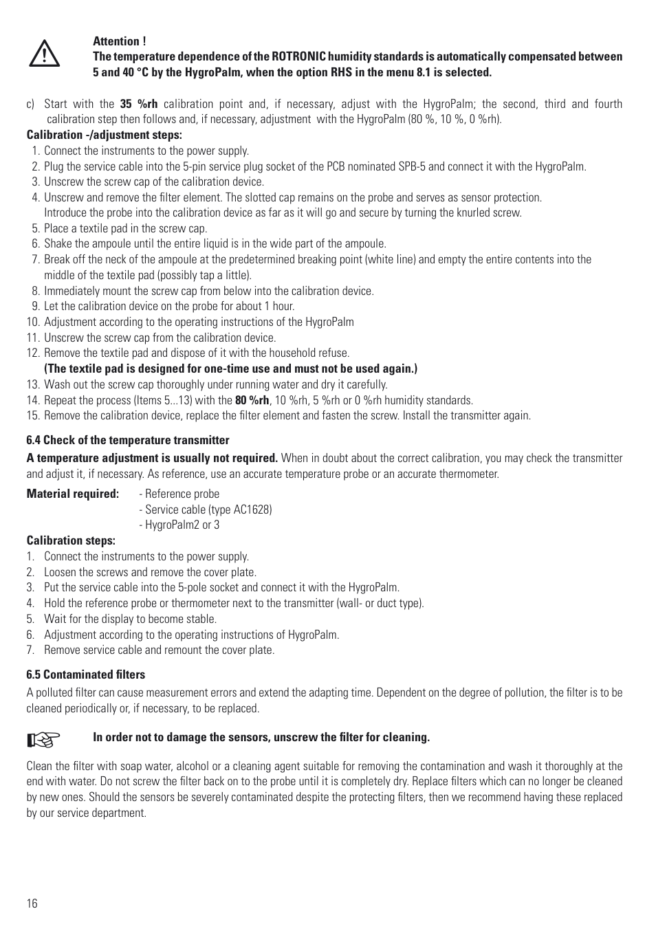 ROTRONIC ATEX User Manual | Page 16 / 36