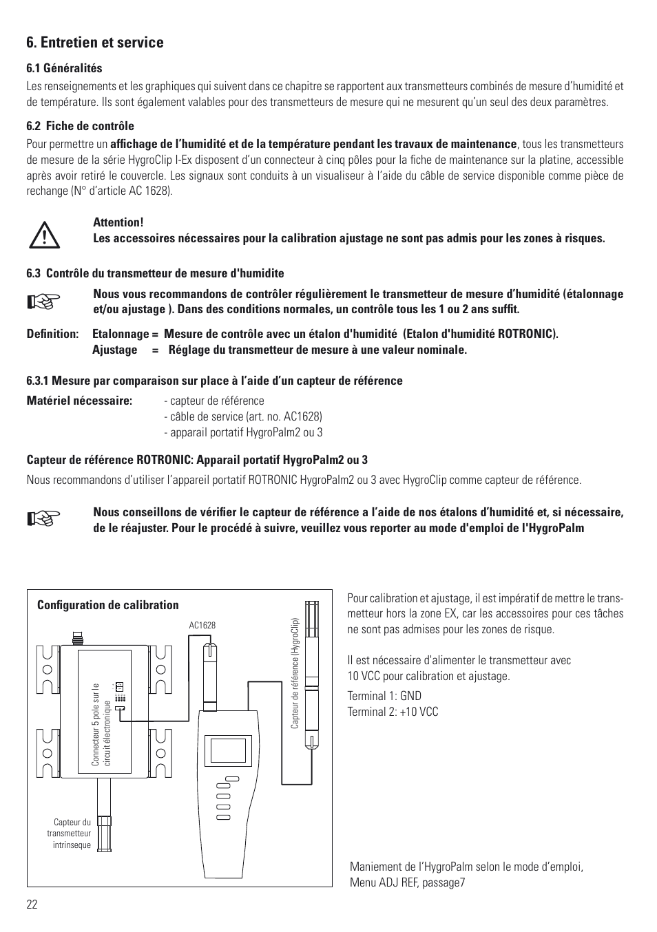 Entretien et service | ROTRONIC ATEX User Manual | Page 22 / 36
