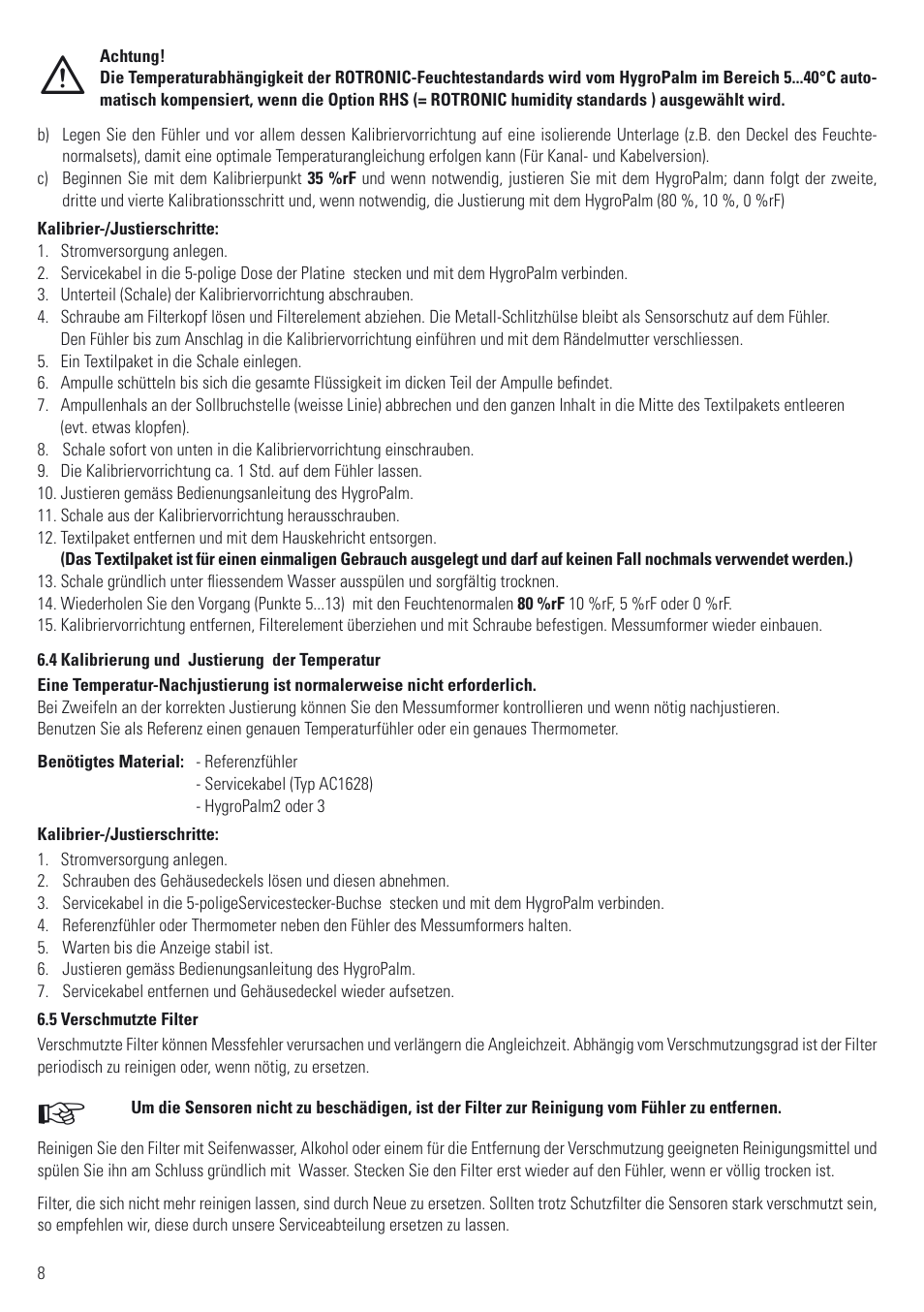ROTRONIC ATEX User Manual | Page 8 / 36
