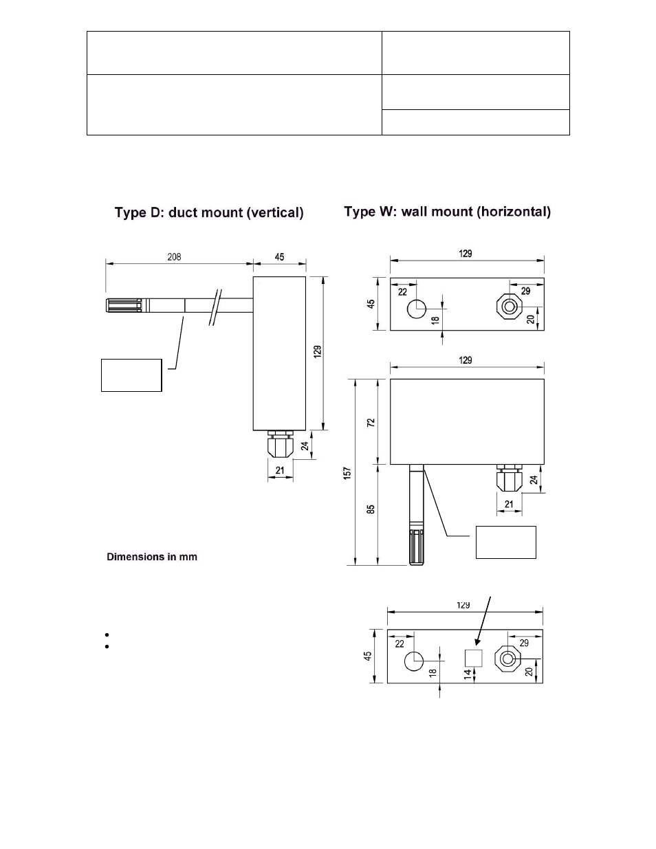 Mechanical configurations and dimensions, E-m-hf5-v1_25, 2mechanical configurations and dimensions | ROTRONIC HF5 User Manual | Page 4 / 30