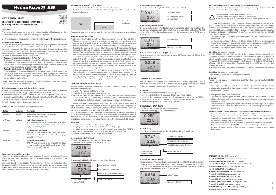 ROTRONIC HP23-AW User Manual | Page 3 / 4