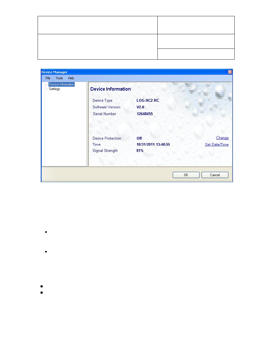 1 device manager form menu bar, Device manager form menu bar, File | Tools, Help | ROTRONIC Wireless Datalogger System User Manual | Page 12 / 18