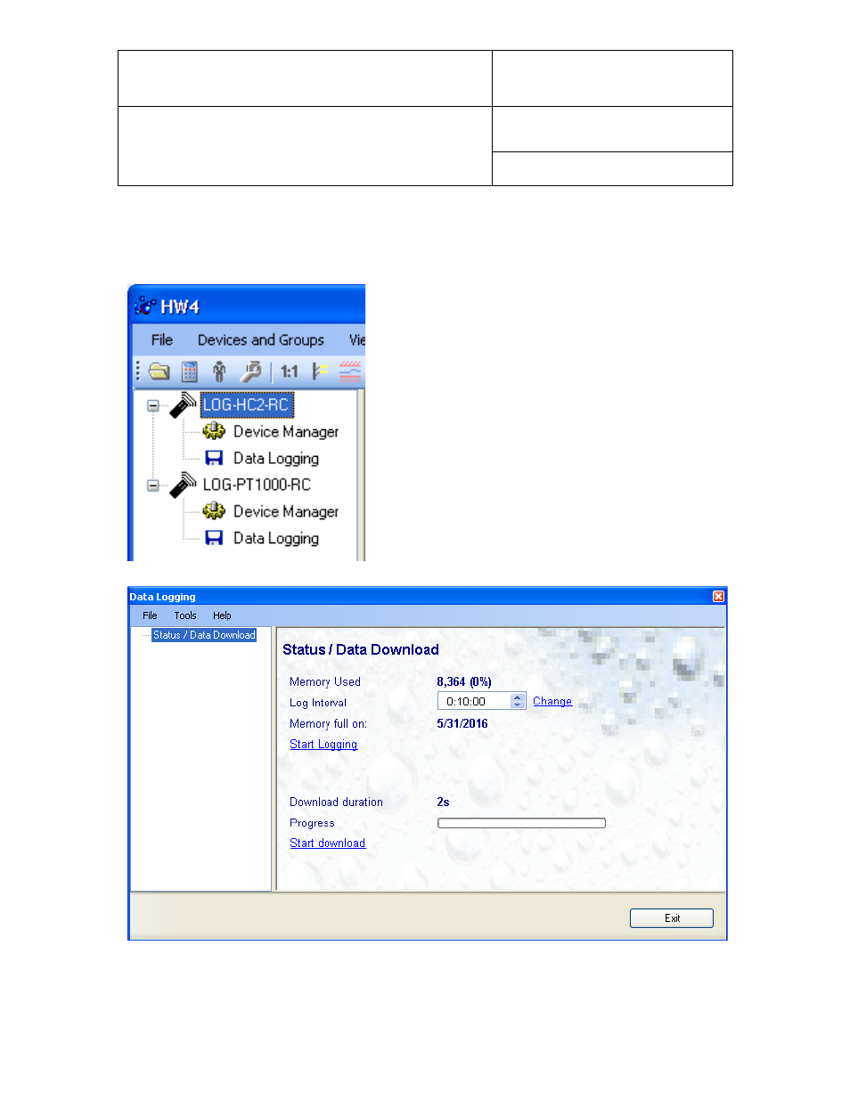7 data logging, Data logging, 7data logging | ROTRONIC Wireless Datalogger System User Manual | Page 16 / 18