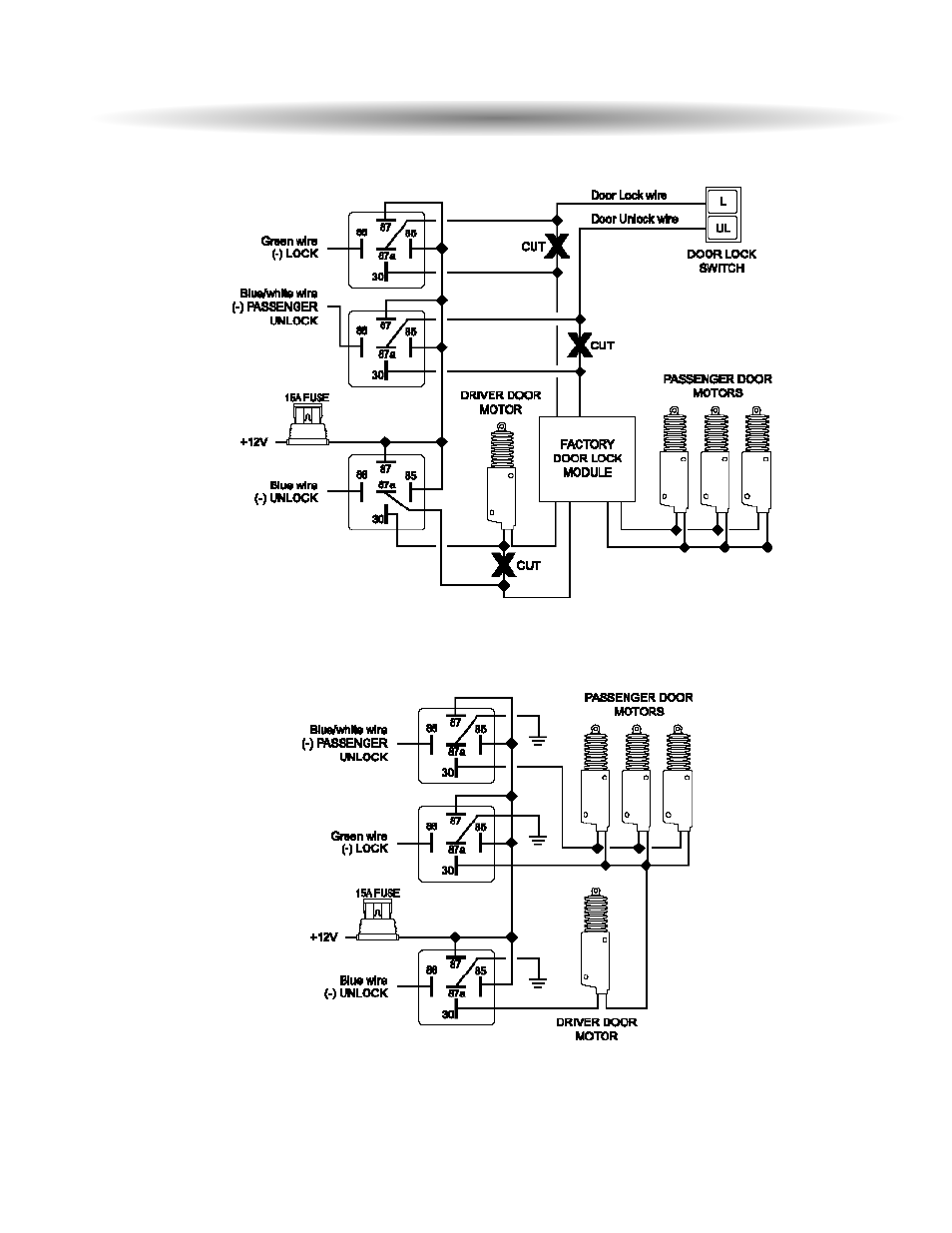 Two stage door lock diagrams cont’d | ScyTek Electronics Galaxy 5000RS-DBP User Manual | Page 44 / 48