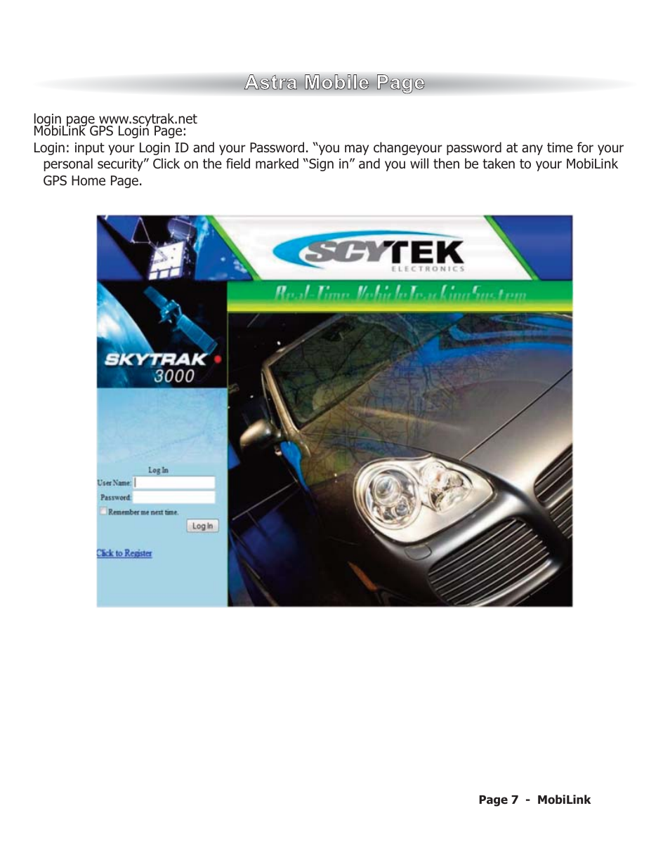 ScyTek Electronics MobiLink GPS User Manual | Page 10 / 19