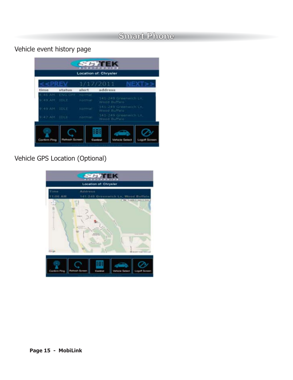 ScyTek Electronics MobiLink GPS User Manual | Page 18 / 19