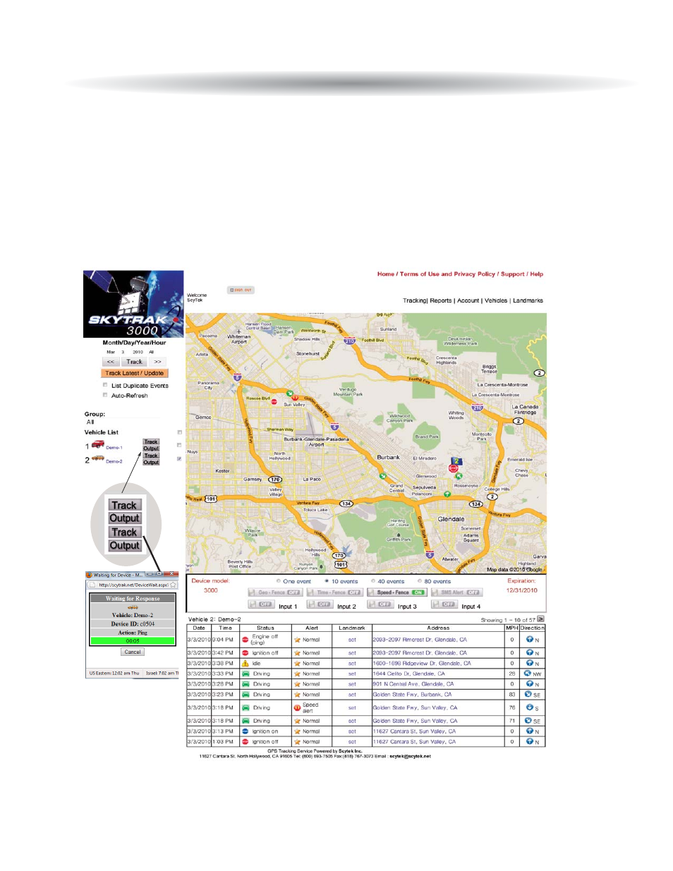 Skytrak 3000 main page | ScyTek Electronics SKYTRAK-3000 User Manual | Page 15 / 20