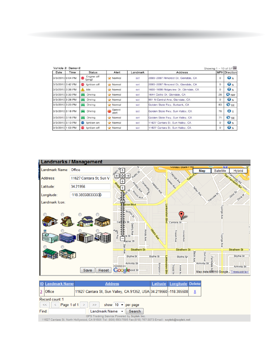 Landmark management | ScyTek Electronics SKYTRAK-3000 User Manual | Page 17 / 20