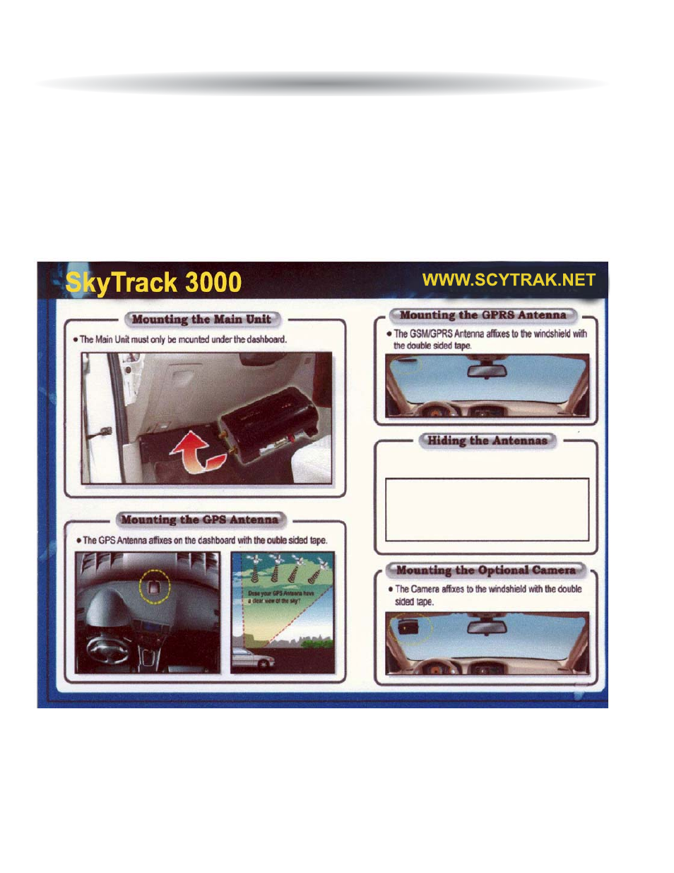 Mounting the skytrak 3000 | ScyTek Electronics SKYTRAK-3000 User Manual | Page 18 / 20