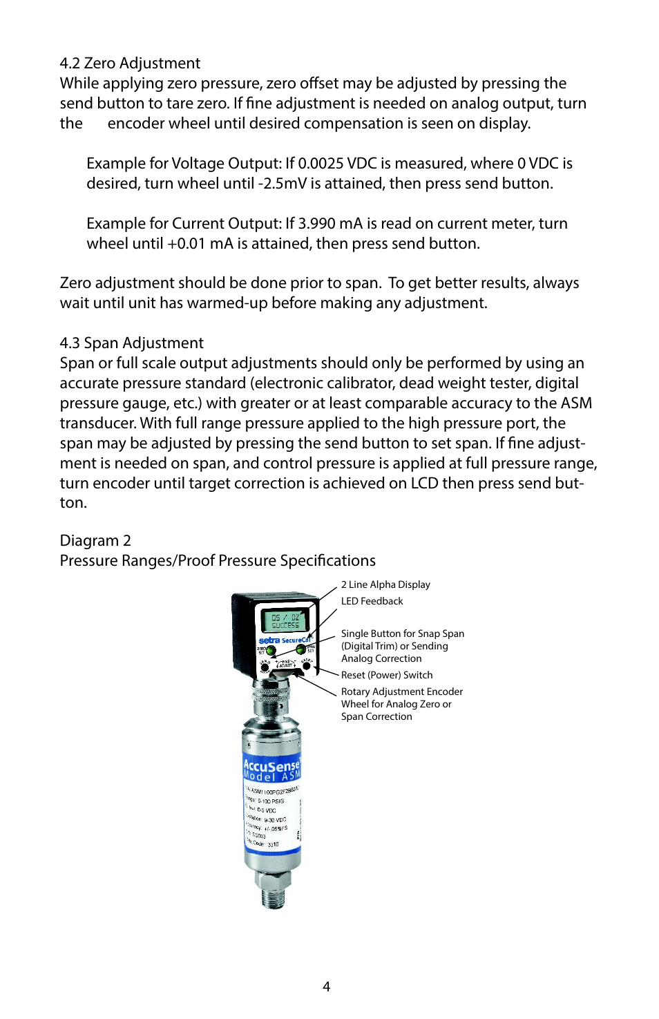 Setra System Model ASM User Manual | Page 4 / 8