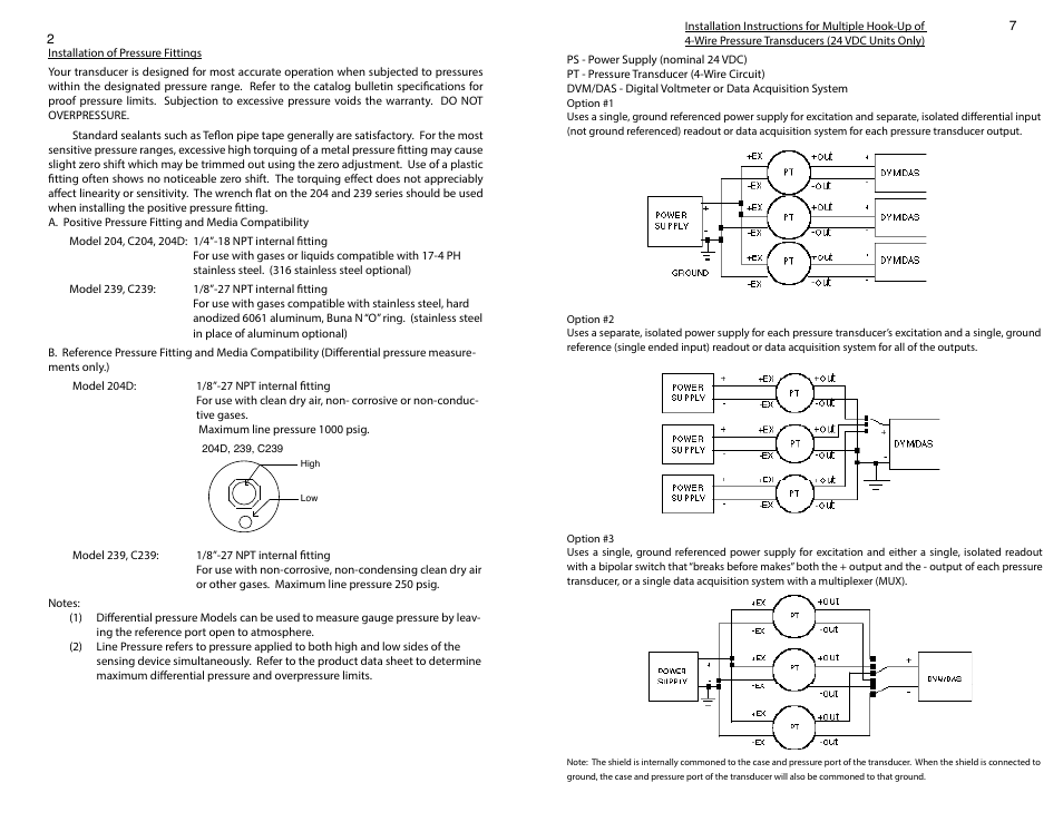 Setra System Model 204D User Manual | Page 2 / 4