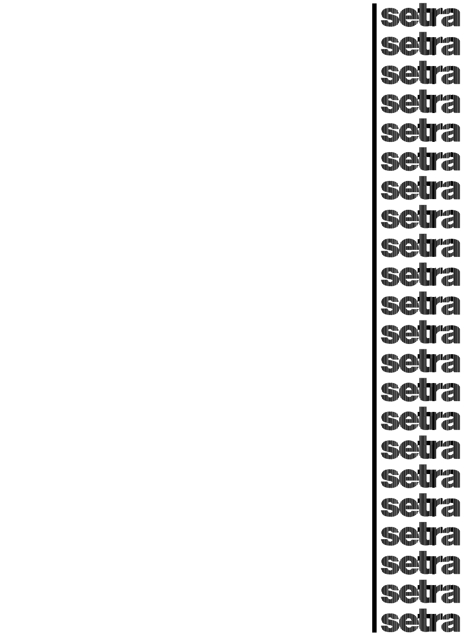 Setra System Model 370 User Manual | 48 pages